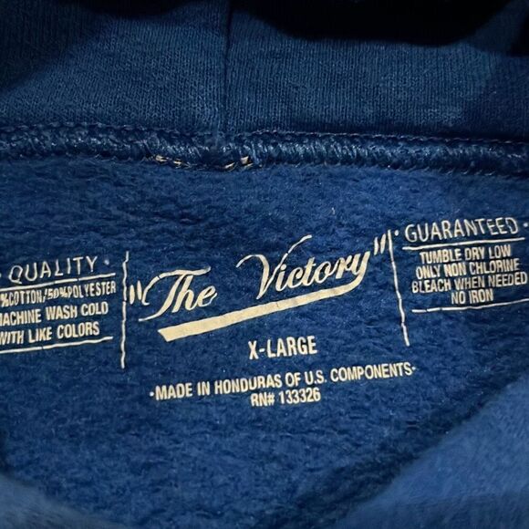 The Victory Kansas Jayhawks Hoodie Cotton/Poly Mens XL - Picture 2 of 9